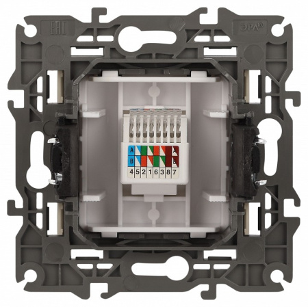 Розетка Ethernet RJ-45 без рамки Эра Эра Elegance 14-3107-02