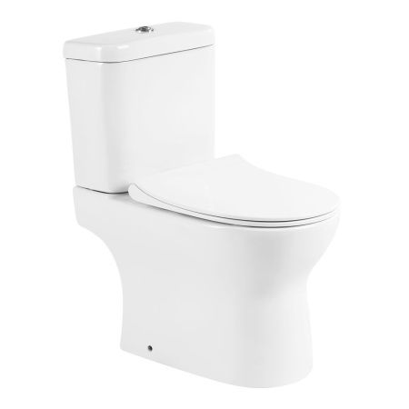 Унитаз-компакт безободковый с сиденьем BelBagno STEAM BB130CPR/SC