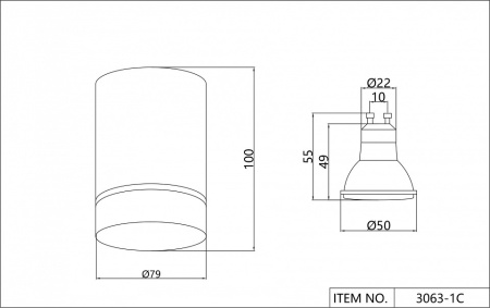 Накладной светильник Favourite Darar 3063-1C