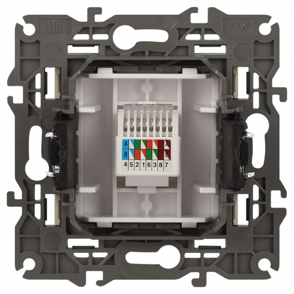 Розетка Ethernet RJ-45 без рамки Эра Эра Elegance 14-3107-02