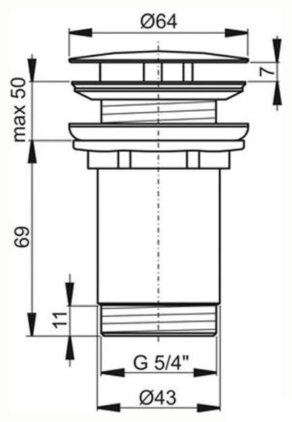 Донный клапан Ravak X01840 розовое золото матовое