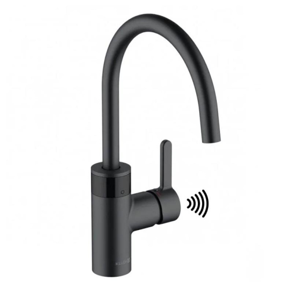 Смеситель для кухни Kludi E-GO 422006675 глубокий черный матовый