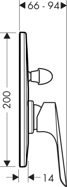 Смеситель для ванны hansgrohe Logis E 71408000