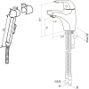 Смеситель для раковины AM.PM Sense F7503032 с гигиеническим душем