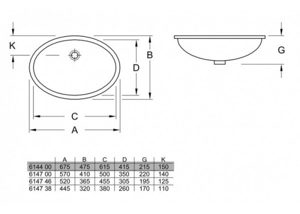 Раковина Villeroy&Boch Evana 614400R1