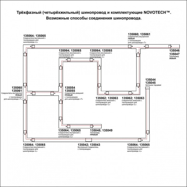 Трек накладной Novotech PORT 135236