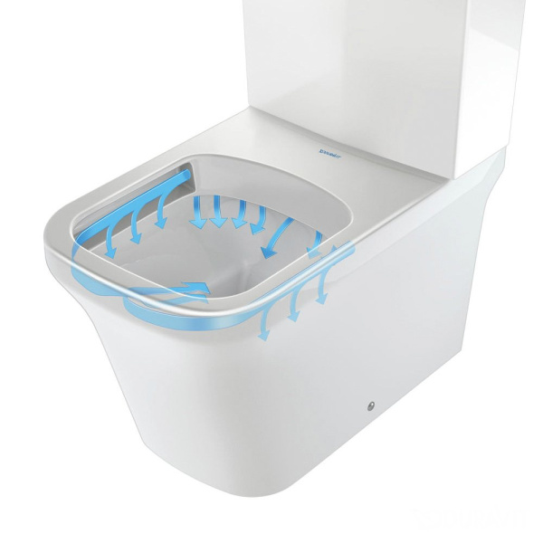 Чаша напольного унитаза Duravit P3 Comforts 2167090000 безободковый