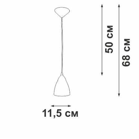 Подвесной светильник Vitaluce V2857 V2857-0/1S