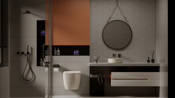 Унитаз подвесной Abber Bequem AC1101MBE бежевый