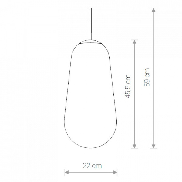 Плафон стеклянный Nowodvorski Cameleon PEAR L TR/G 8532