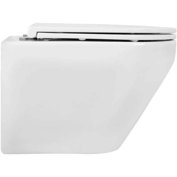 Унитаз подвесной Aquatek Лея AQ1199T-00 безободковый, торнадо, с сиденьем микролифт, белый