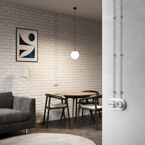 Изолятор керамический Werkel Vintage (белый матовый) W6433401