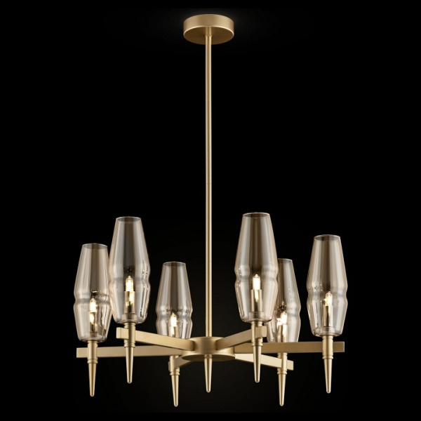 Люстра на штанге Maytoni Лита H002PL-06G