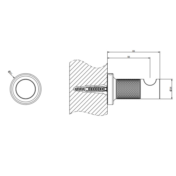 Крючок Gessi Inciso 58521#031