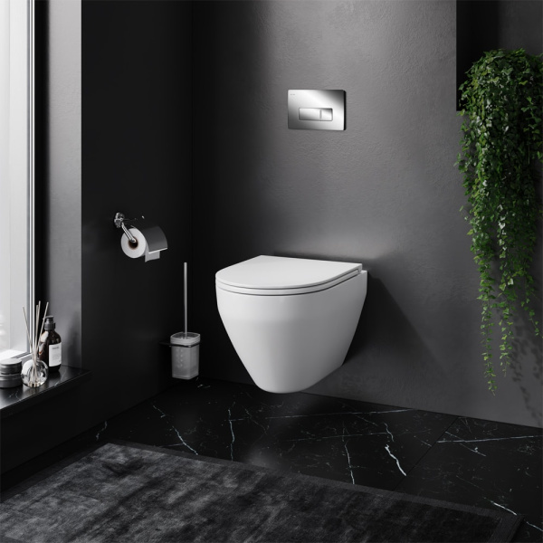 Комплект инсталляция с унитазом и клавишей AM.PM Spirit 2.0 IS48051.701700 белый хром