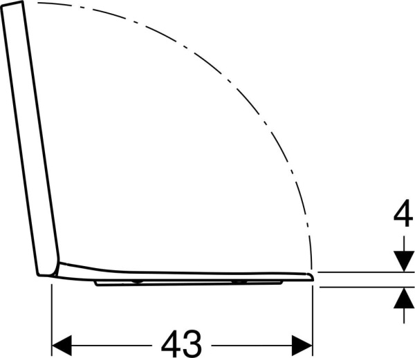 Крышка-сиденье Geberit Renova Plan 500.692.01.1 с микролифтом, быстросъемное, белый