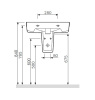 Полупьедестал AM.PM Bliss L C534970WH