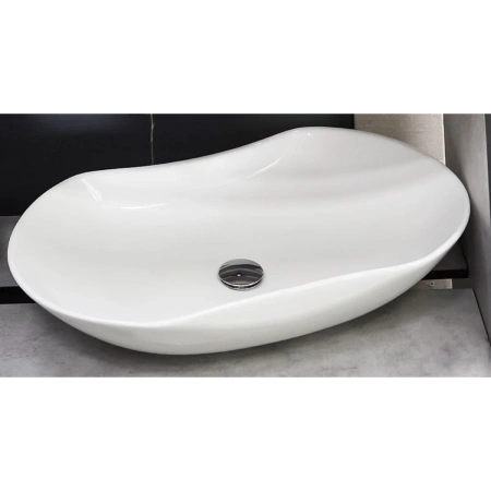 Раковина-чаша CeramaLux 9175 66x42 см, накладная, белый