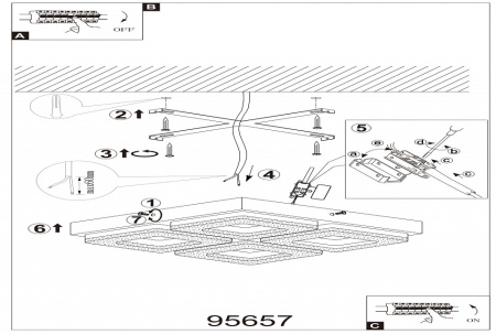 Накладной светильник Eglo Fradelo 95657
