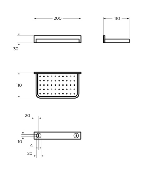 Мыльница Cezares Maxima CZR-F-8919A