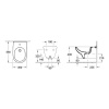 Биде подвесное Villeroy&Boch O.novo 54600001