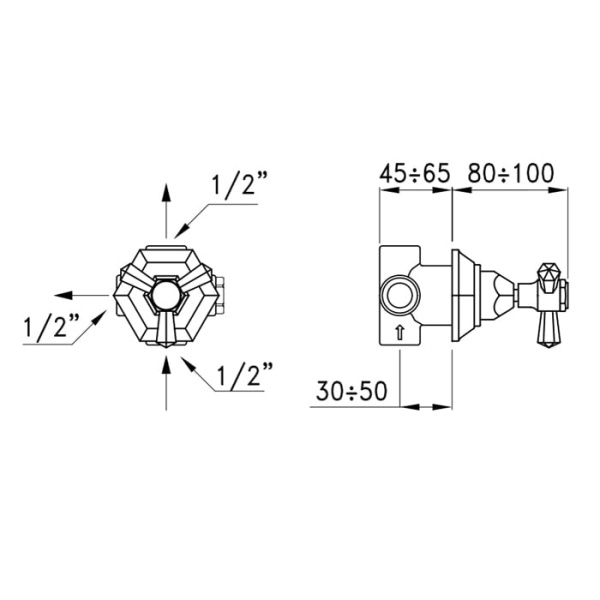 Переключатель Stella Eccelsa EC 01202 CR00