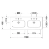 Раковина 130x48 см Duravit DuraStyle 2338130000