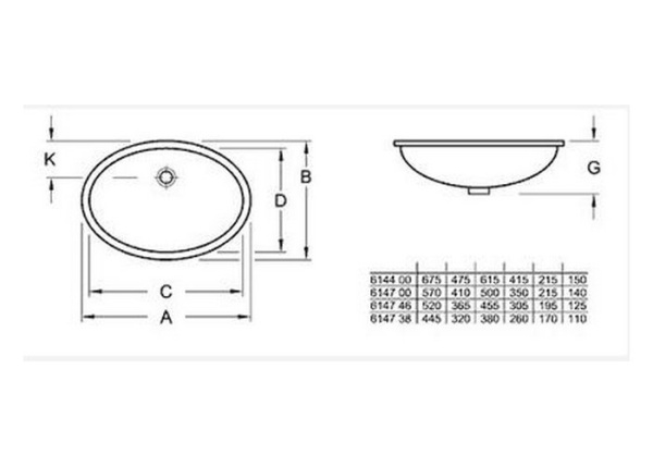 Раковина Villeroy&Boch Evana 614700R1