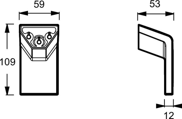 Ручки для ванны Jacob Delafon Odeon Rive Gauche E6D155-CP, хром