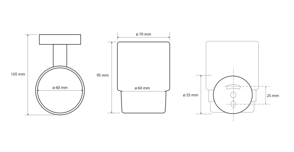 Держатель зубных щеток Bemeta Sablo 160110012