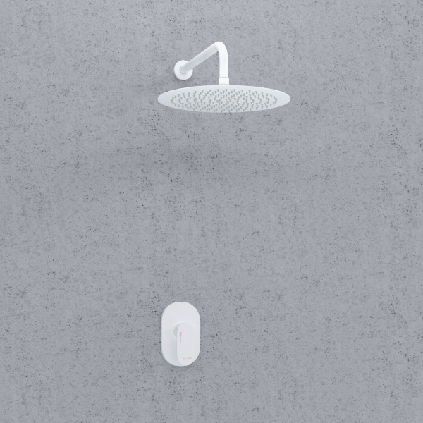 Душевой комплект WasserKRAFT Mindel 8500 A85146 белый матовый