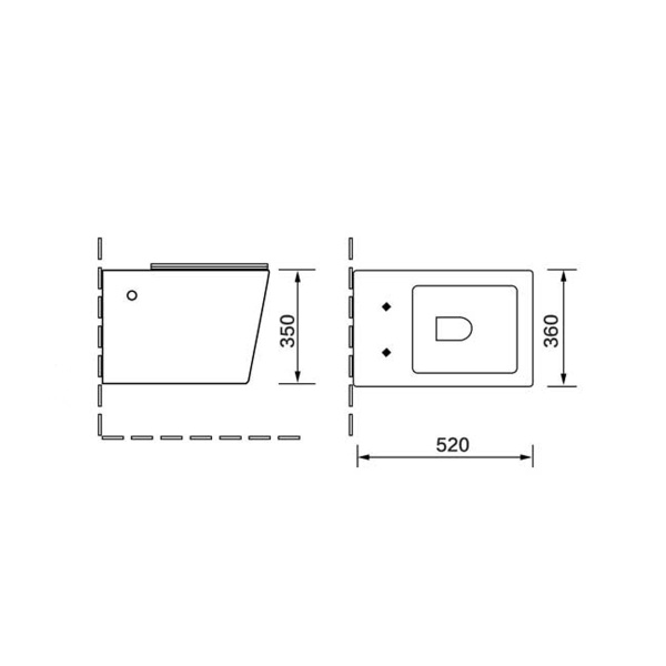 Унитаз подвесной Vincea Q-Line VT1-12MB безободковый матовый черный ультратонкое сиденье soft-close