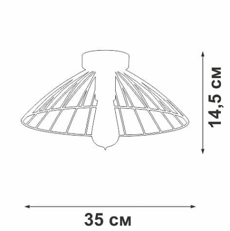 Накладной светильник Vitaluce V3036 V3036-1/1PL