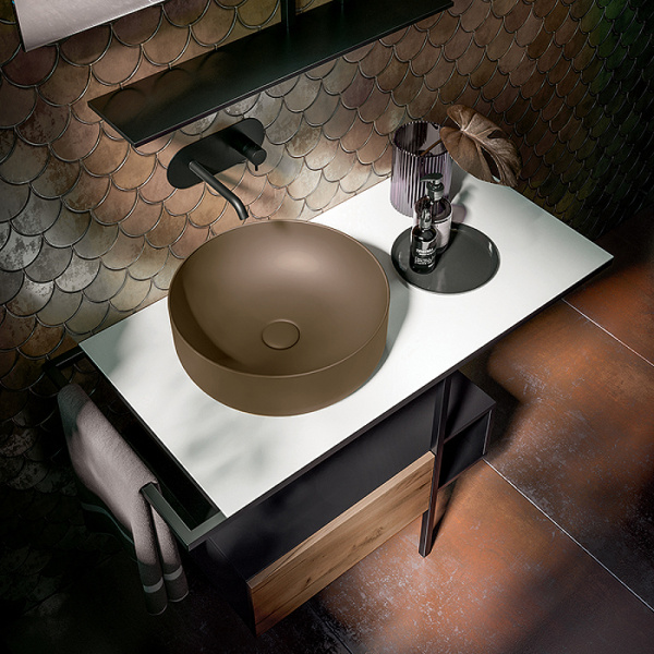 Раковина Kerasan Nolita 40 534488 коричневая матовая