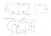 Акриловая ванна BelBagno 170x81 BB81-1700-W0 без перелива