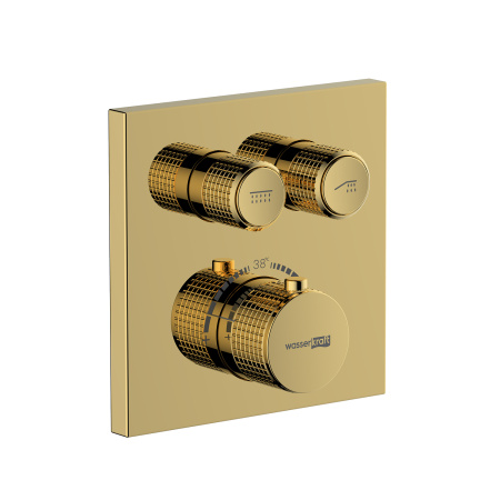 Смеситель для душа WasserKRAFT Sauer 7148 Thermo золото