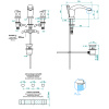 Смеситель для раковины THG Bagatelle mtal U3A.A02.151