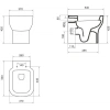 Приставной унитаз BelBagno Vaso BB127CB
