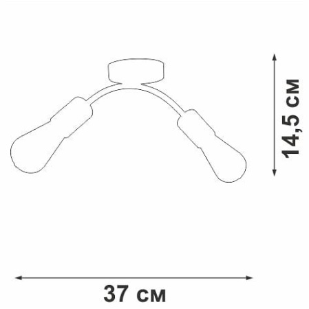 Накладной светильник Vitaluce V4989 V4989-0/2PL