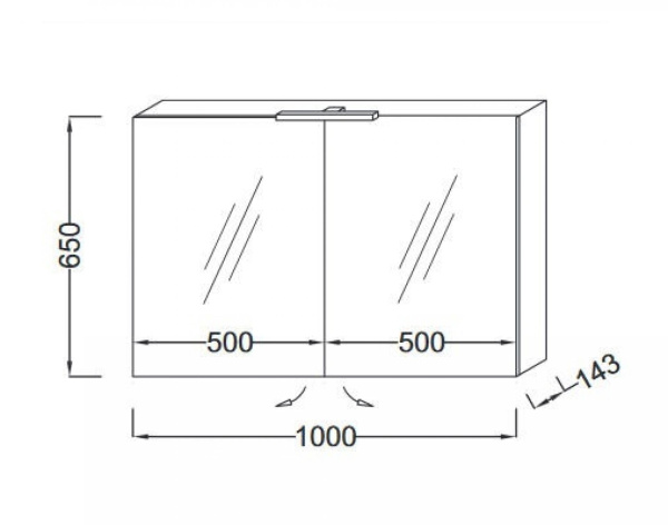 Зеркало-шкаф Jacob Delafon EB1365-G1C белый блестящий лак