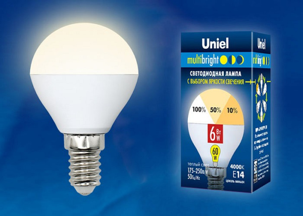 Лампа светодиодная Uniel MB PLM11WH E14 6Вт 3000K UL-00002375