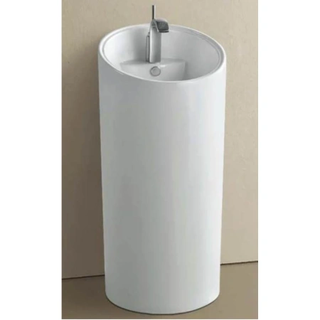 Раковина CeramaLux P7030L 45,5x47 см, напольная, белый