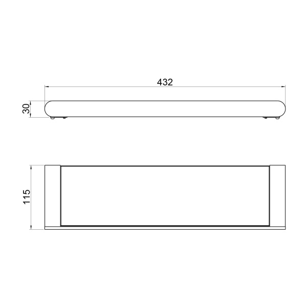 Полочка Timo Saona 13072/16 белая матовая