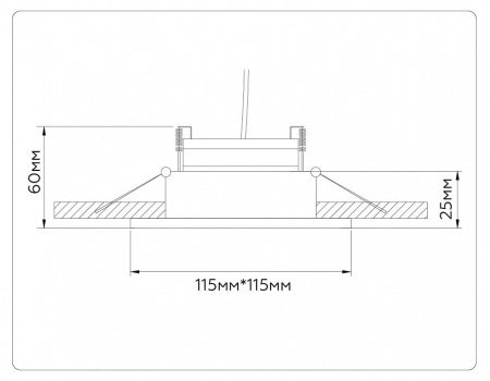 Встраиваемый светильник Ambrella Light TN TN52341