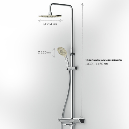 Душевая стойка AM.PM Spirit 2.0 (F0770A500)