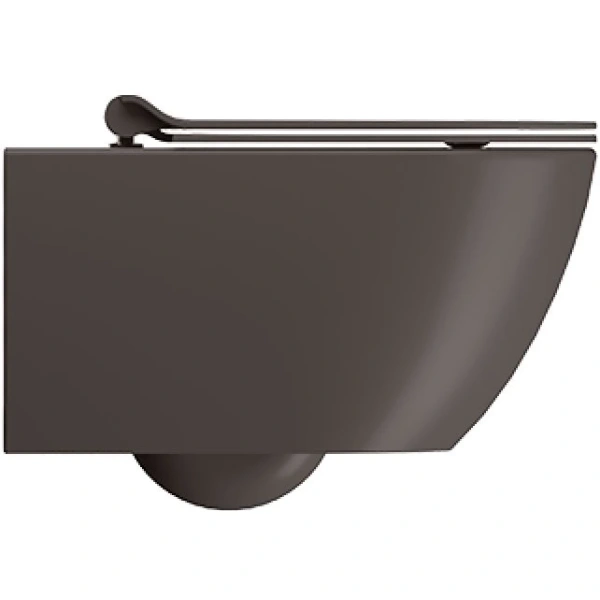 Унитаз подвесной GSI Pura 881516 безободковый, торнадо, коричневый матовый