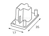 Заглушка для трека Italline WSO WSO 72 white