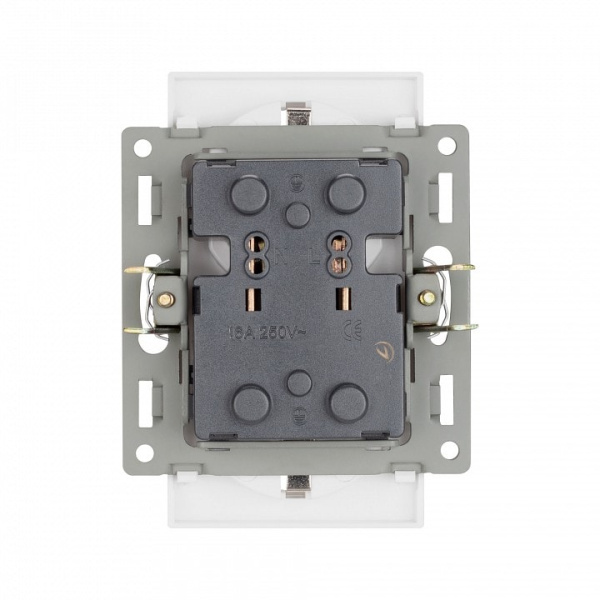 Розетка двойная с заземлением, без рамки Arlight SCT 043766