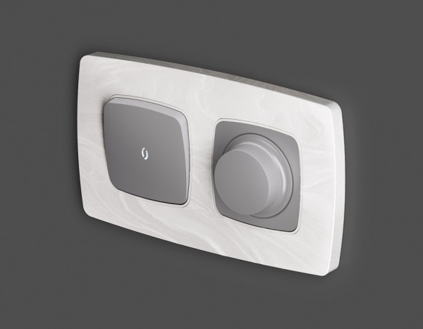 Клавиша для выключателя одноклавишного c подсветкой Ambrella Volt Quant OP5020