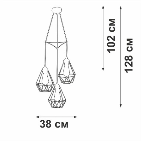 Подвесной светильник Vitaluce V28030 V28030-1/3S